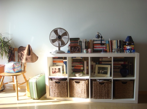 Bedroom stacks: More books and bits